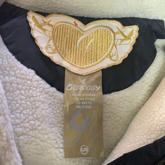 GROGGY Black Women’s Bomber/Winter Jacket Size L - Picture 11 of 16